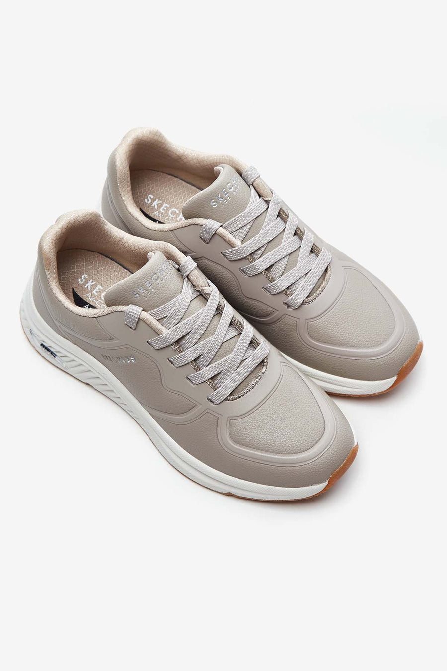 Skechers Kadın Bej Arch Fit S-Miles- Mile Makers Sneaker