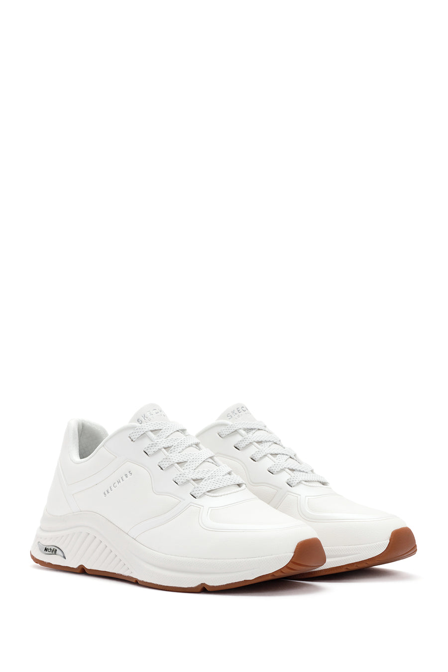 Skechers Kadın Beyaz Arch Fit S-Miles Bağcıklı Sneaker