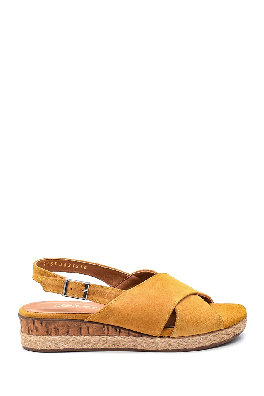 Kadın Casual Süet Deri Sandalet 21SFD521510 | Derimod