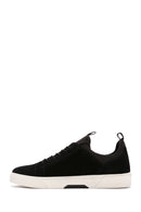 Derimod Fly Men's Black Lace-up Suede Leather Sneaker | Derimod