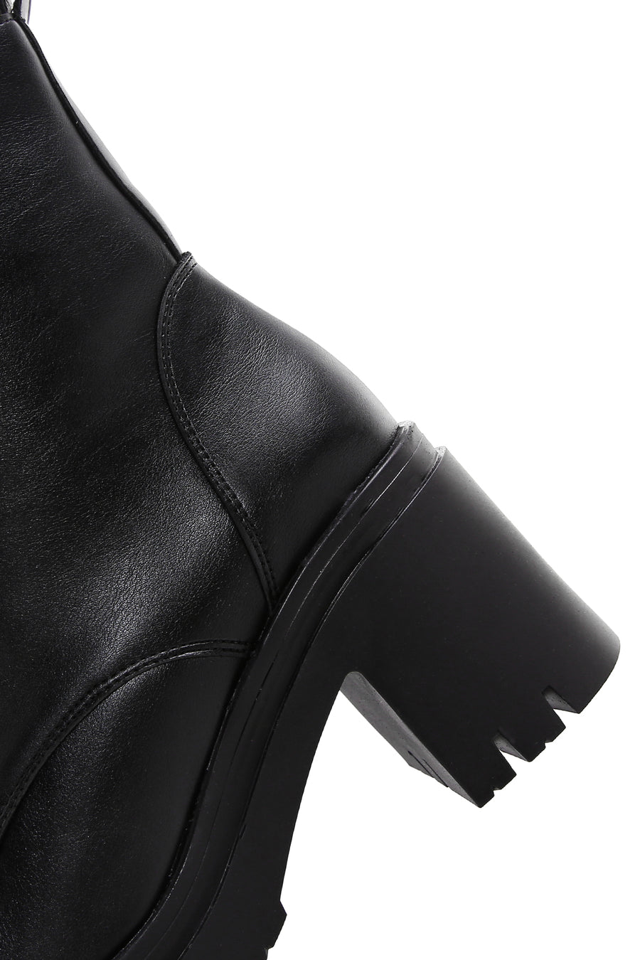 Women's Black Thick Heeled Boots