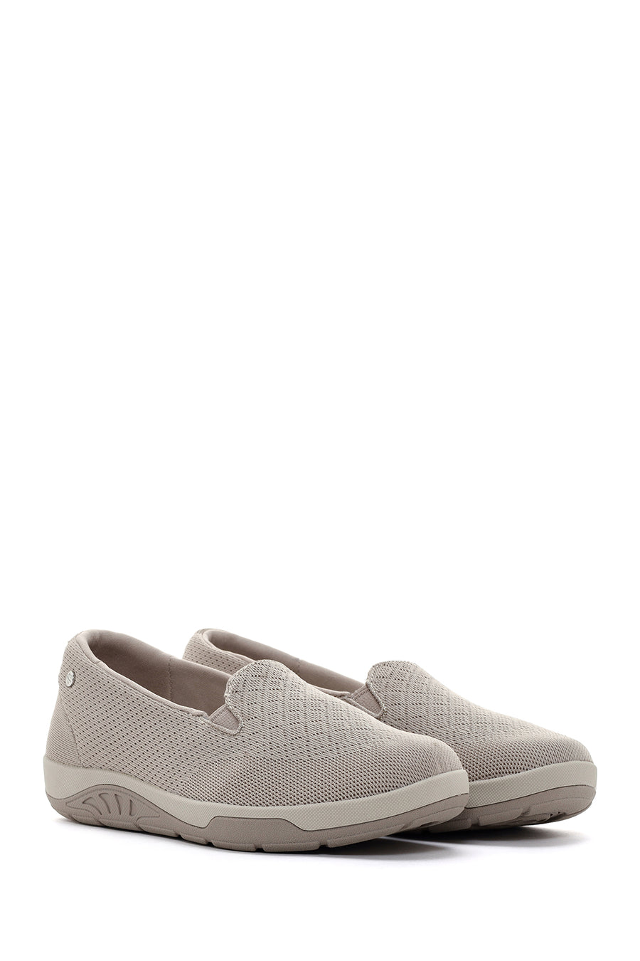 Skechers Women's Beige Arch Fit Reggae Cup - Rivers Fabric Sneakers