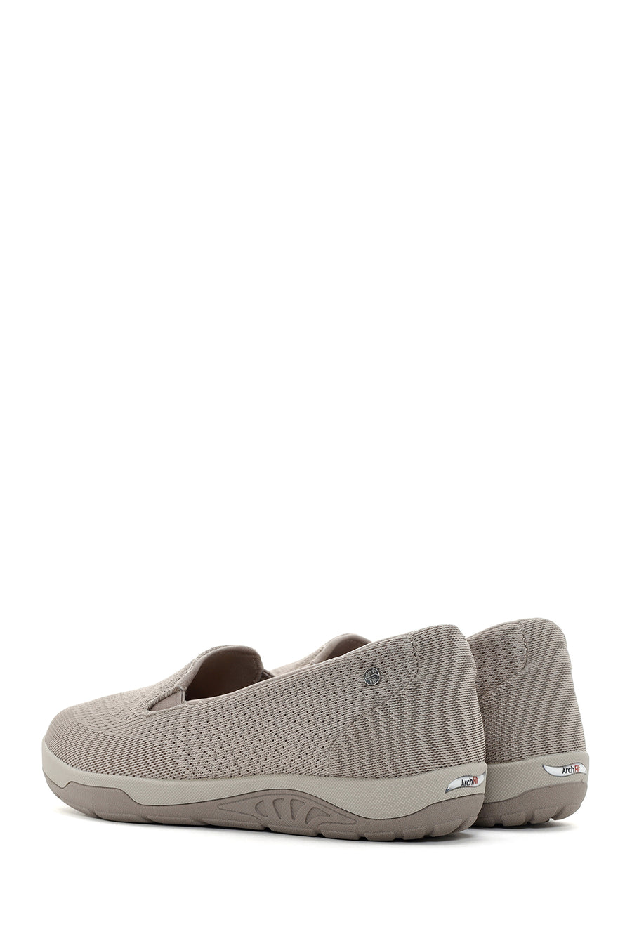Skechers Women's Beige Arch Fit Reggae Cup - Rivers Fabric Sneakers