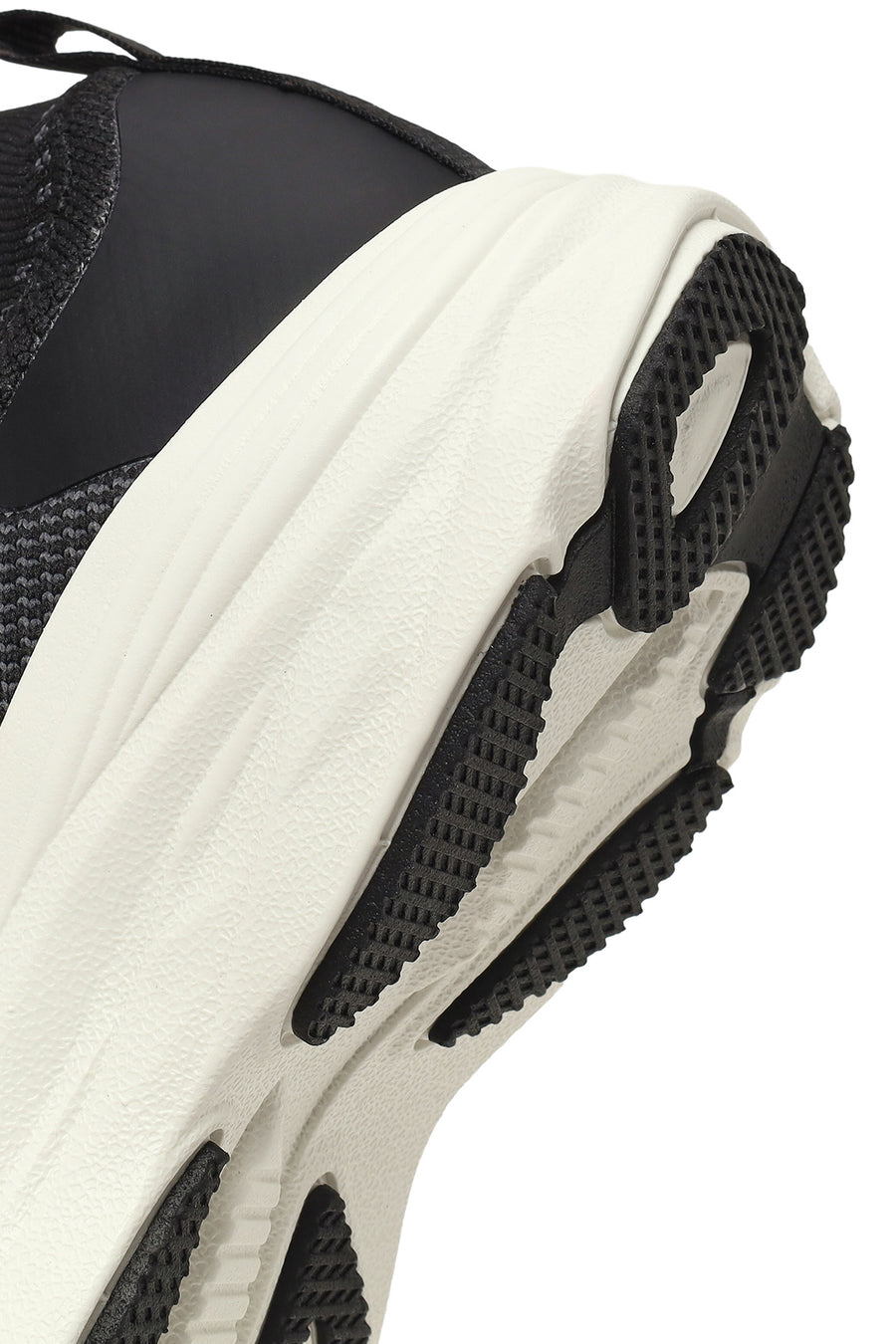 Derimod Zero Woman Black Thick-Soled Lace-Up Fabric Sneakers