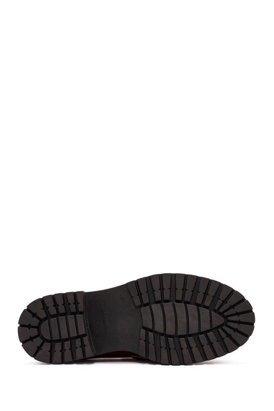 ACBC x Derimod Kadın Bordo Kalın Tabanlı Maskülen Loafer