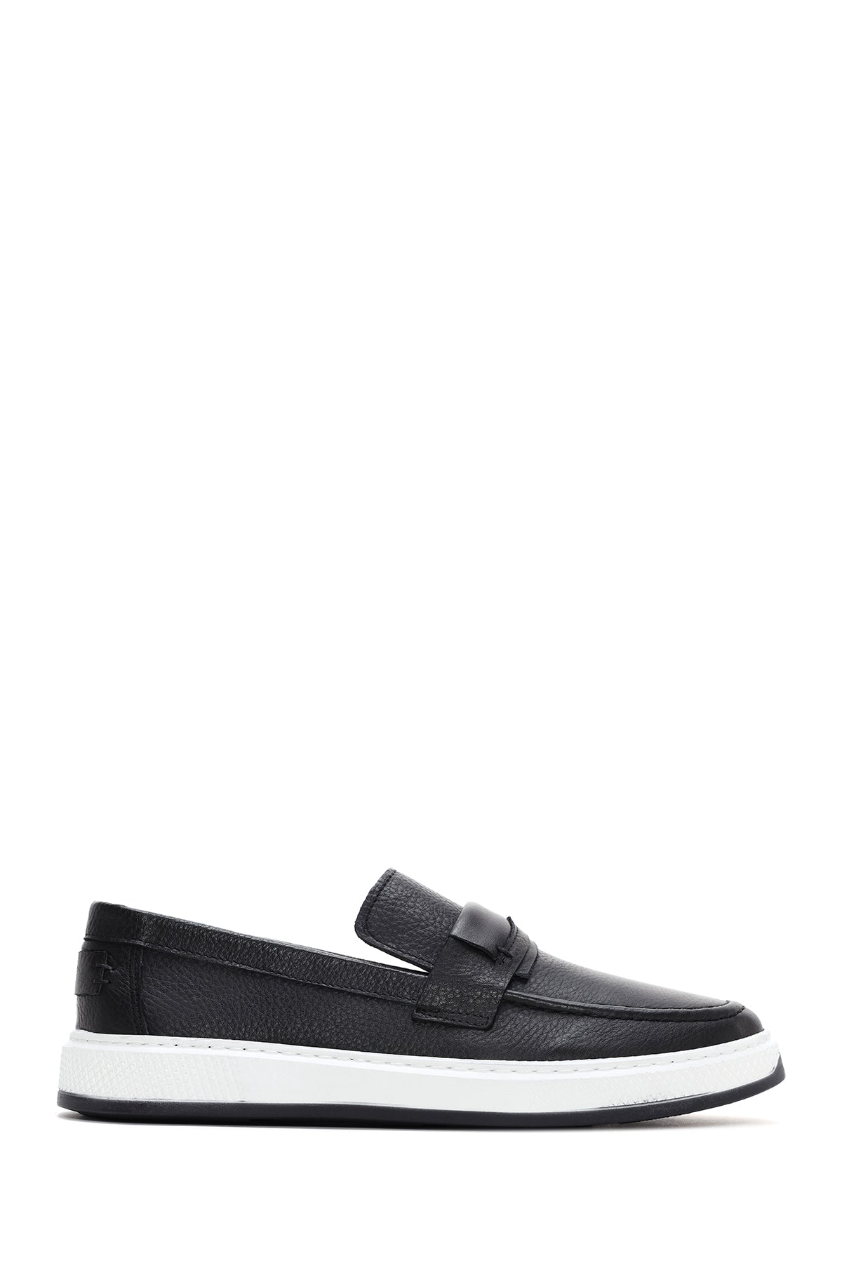 Erkek Siyah Deri Casual Loafer