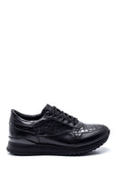 Men's Leather Crocodile Sneaker | Derimod