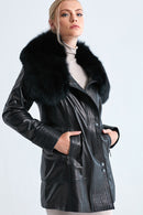Longchamp Women's Leather Jacket | Derimod