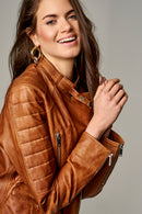 Bravo Women's Leather Jacket | Derimod