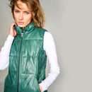 Los Angeles Women's Leather Vest | Derimod