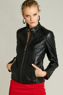 NORMA WOMEN'S LEATHER JACKET | Derimod