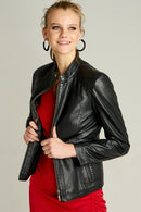 NORMA WOMEN'S LEATHER JACKET | Derimod