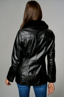 Mira Women's Leather Jacket | Derimod