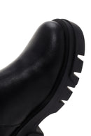 Women's Black Thick Soled Zippered Casual Boots | Derimod