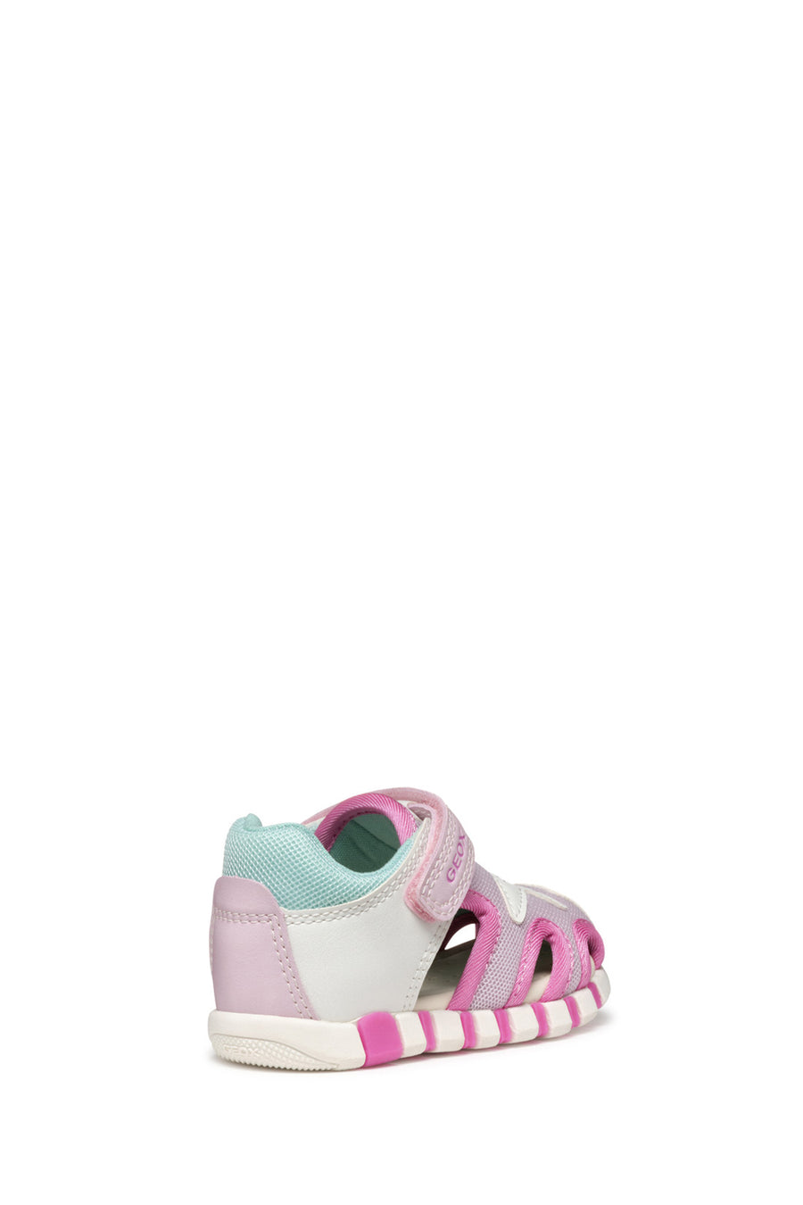 Geox Kız Bebek Beyaz B Sandal Iupidoo A - Synt + Mesh Bantlı Kumaş Sandalet