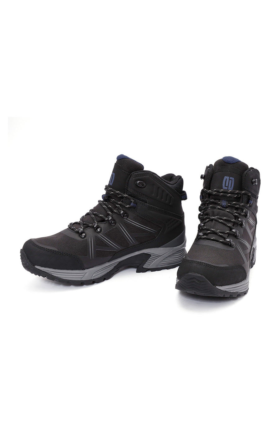 Derimod Dry Men's Black Laced Waterproof Leather Outdoor Boots