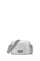 Women's Silver Long Strap Clutch Bag | Derimod