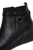 Women's Leather Wedge Heel Boots | Derimod