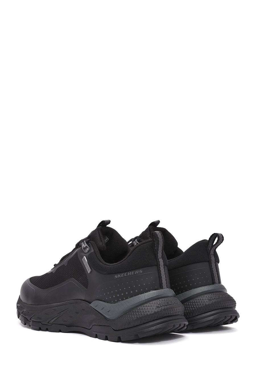 Skechers Erkek Siyah Bağcıklı Kalın Tabanlı Sneaker