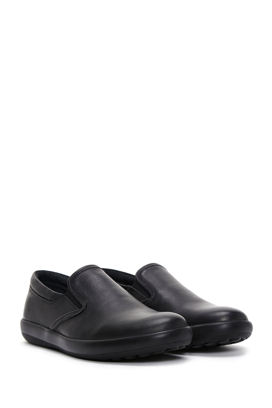 Erkek Siyah Deri Casual Loafer
