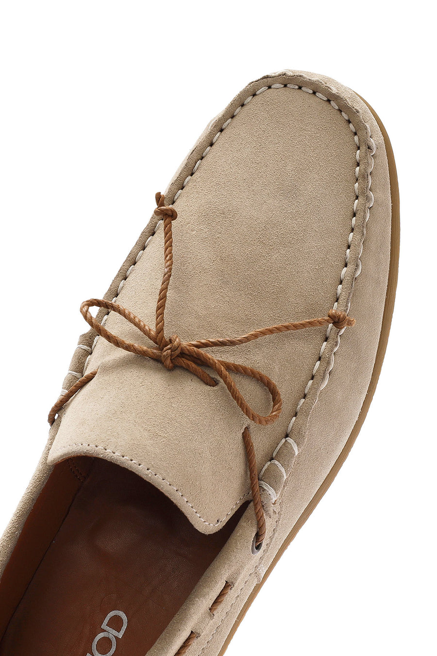 Erkek Bej Süet Deri Casual Loafer