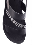 Women's Silver Zebra Detailed Sandals | Derimod