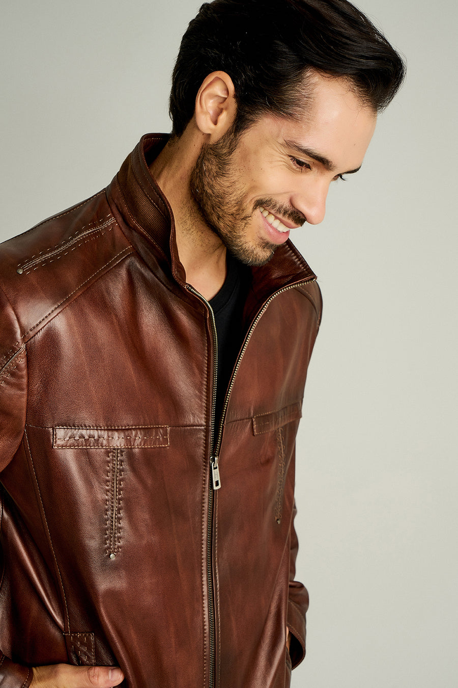 Elton Men's Leather Jacket