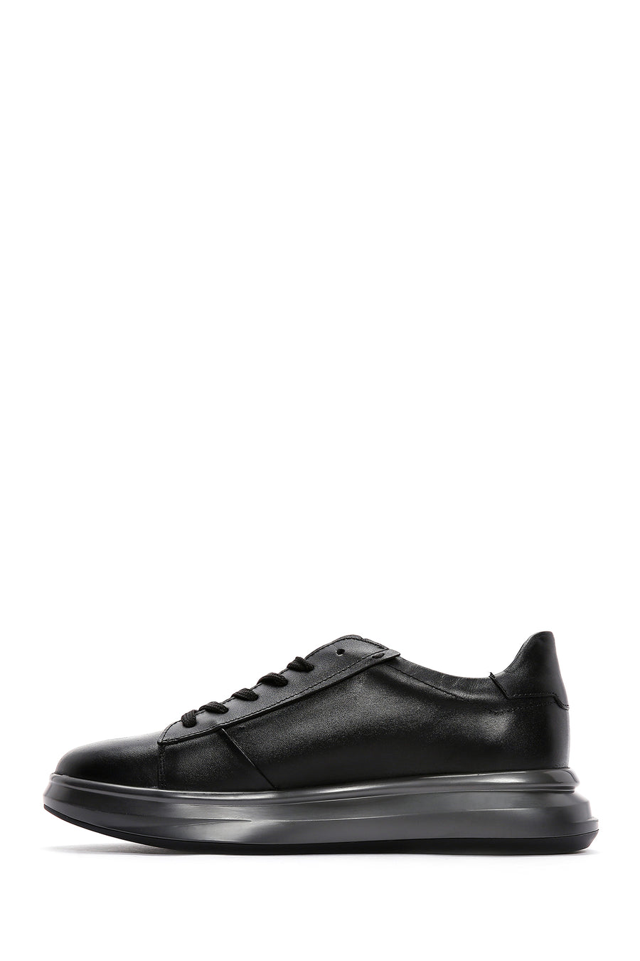 Men's Black Leather Sneaker