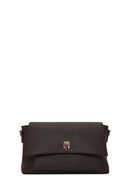 Woman Brown Classic Crossbody Bag with Long Strap | Derimod