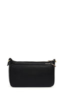 Woman Black Long-Strap Leather Shoulder Bag | Derimod