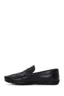 Men's Black Leather Classic Loafer | Derimod