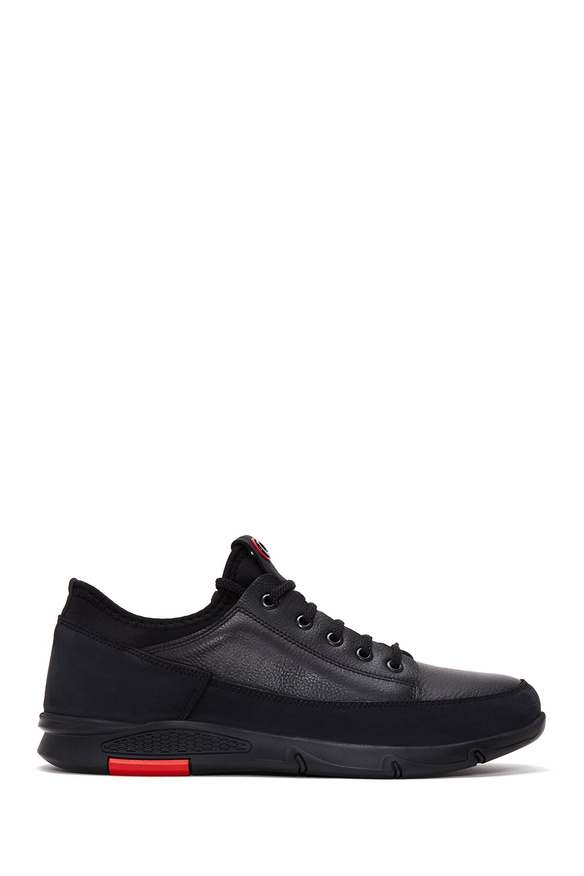 Men's Black Leather Sneaker 23WFD678314 | Derimod