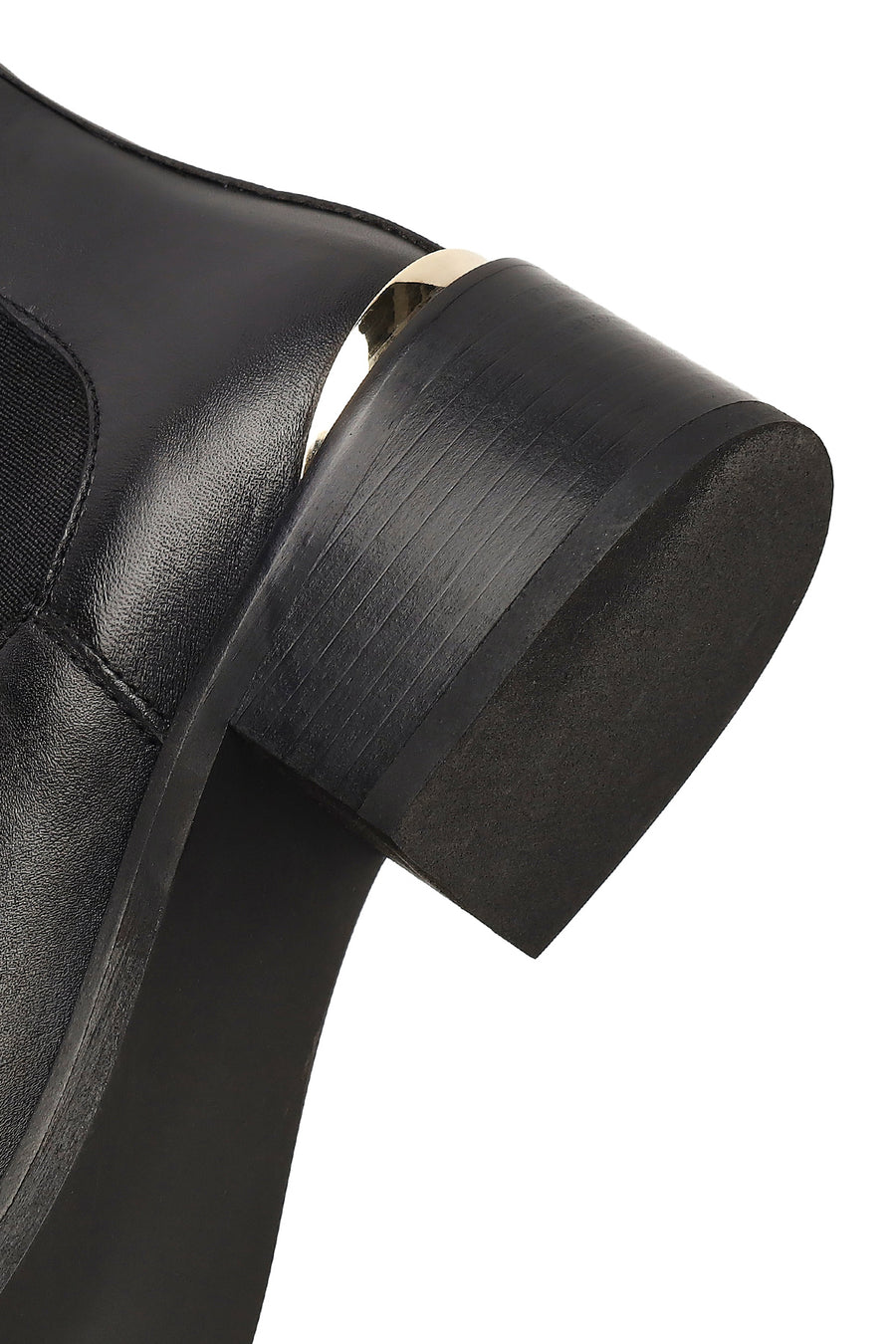 Woman Black Leather Chelsea Boots
