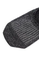 Women's Black 70% Cotton, 23% Polyester, 5% Metallic Fiber, 2% Elastane Socks | Derimod