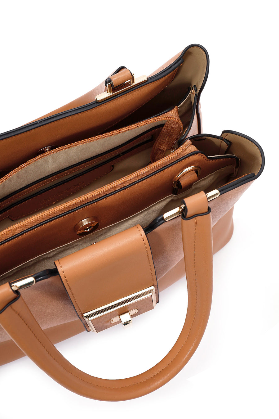 Women's Tan Long Strap Shoulder Bag