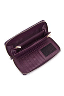 Women's Purple Strap Detailed Wallet | Derimod