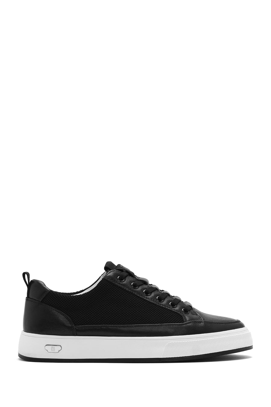 Men's Black Lace-up Leather Sneaker 25SFD693414 | Derimod