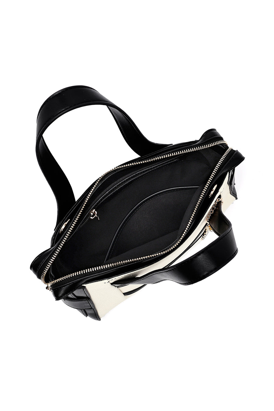 Women's Cream Long Strap Classic Handbag