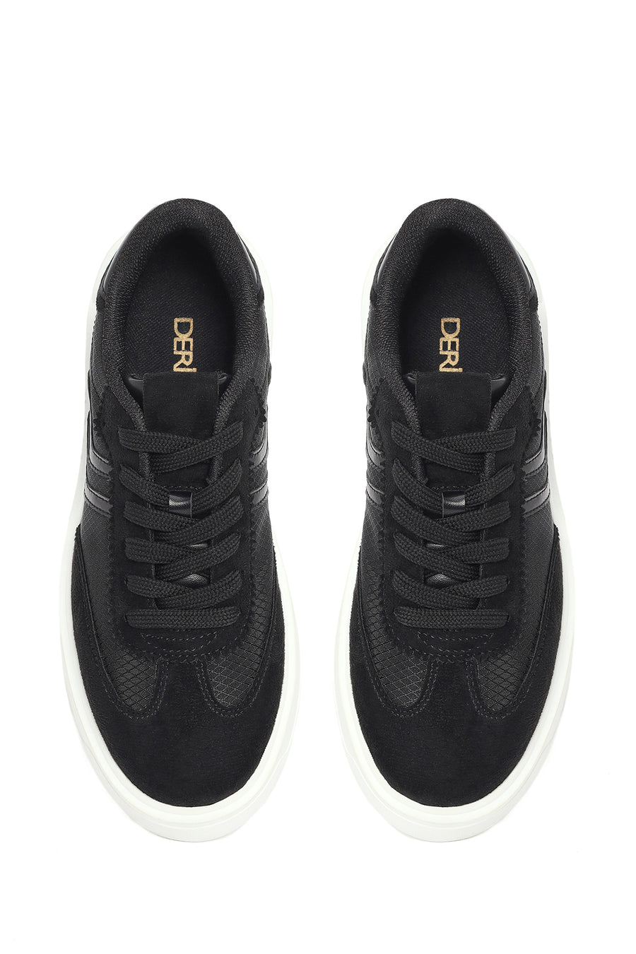 Kadın Siyah Bağcıklı Sneaker