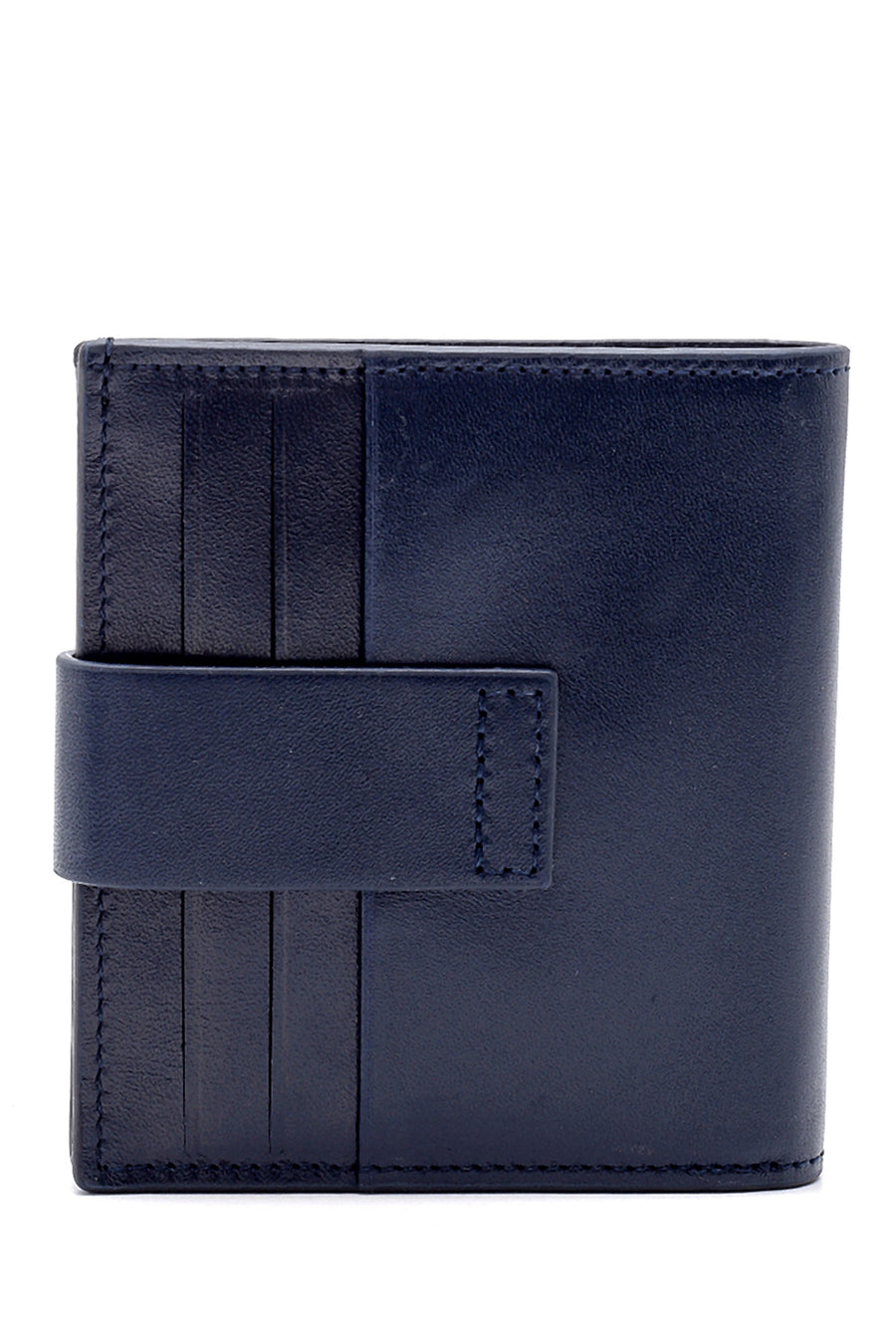 Men's Navy Blue Leather Wallet
