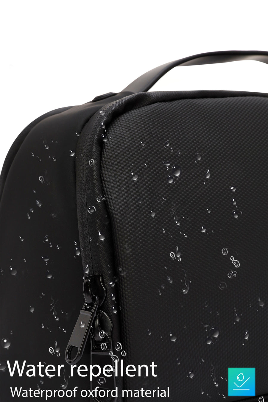 D-Pack Men's Black Fabric Handbag
