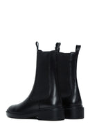 Women's Black Leather Chelsea Boots | Derimod