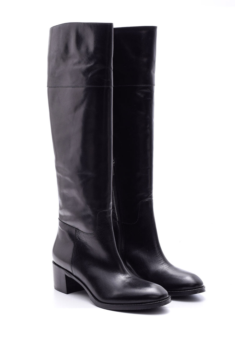Women's Heeled Leather Boots