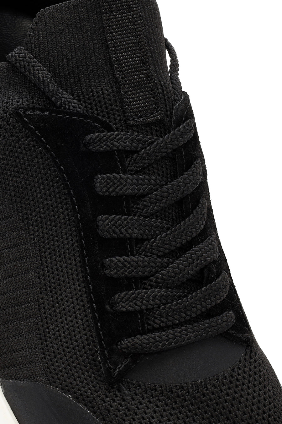 Derimod Zero Men's Black Lace-Up Thick Soled Fabric Sneaker