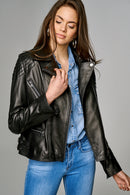 May Women's Leather Jacket | Derimod