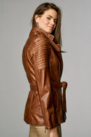 Sylvia Women's Leather Jacket | Derimod