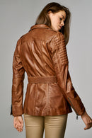 Sylvia Women's Leather Jacket | Derimod