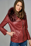 New Cortina Women's Leather Jacket | Derimod