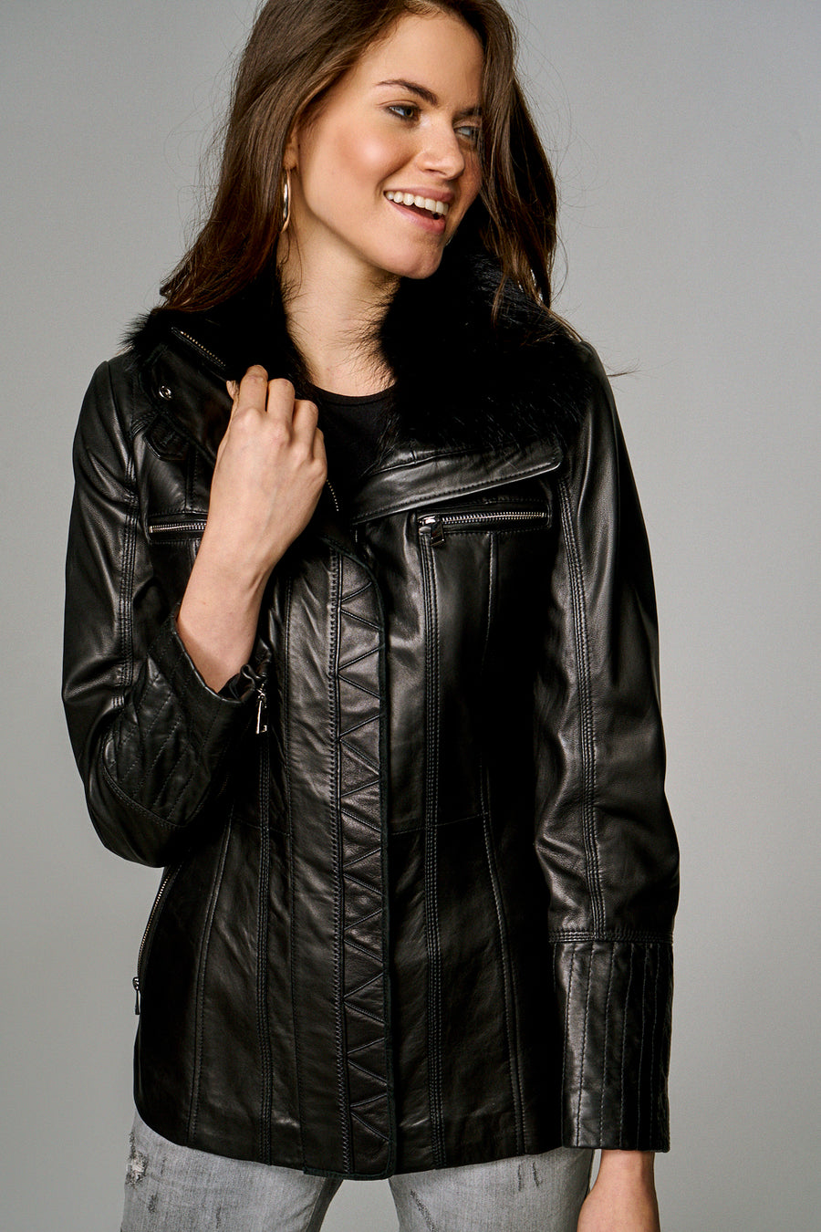 Emily Women's Leather Jacket