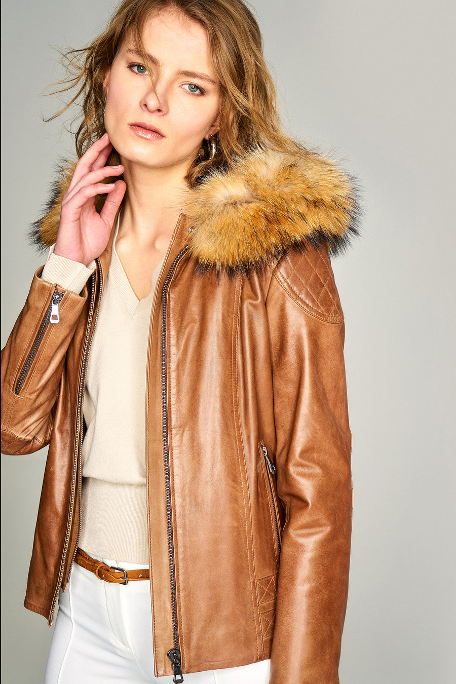 ROBERTA WOMEN'S LEATHER JACKET